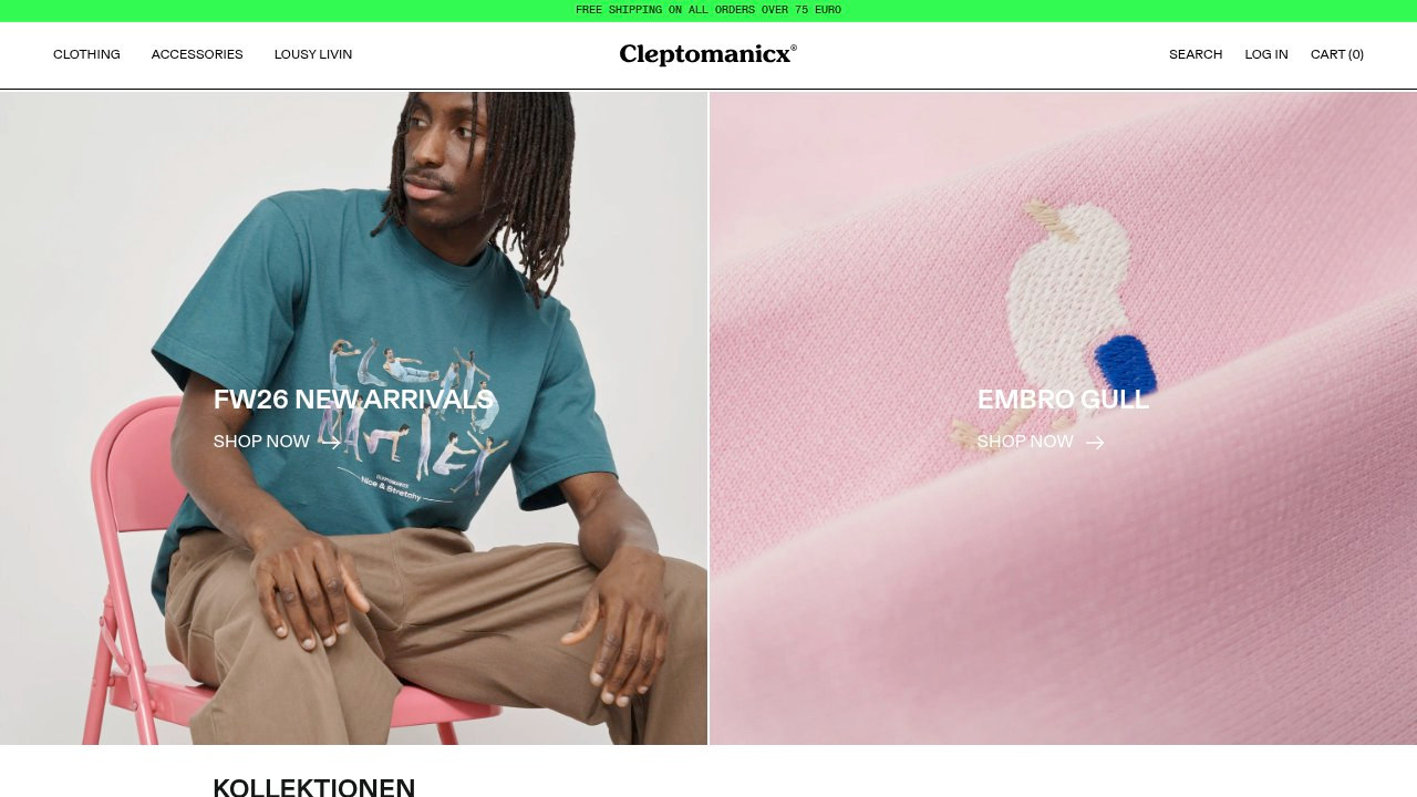 Cleptomanicx storefront