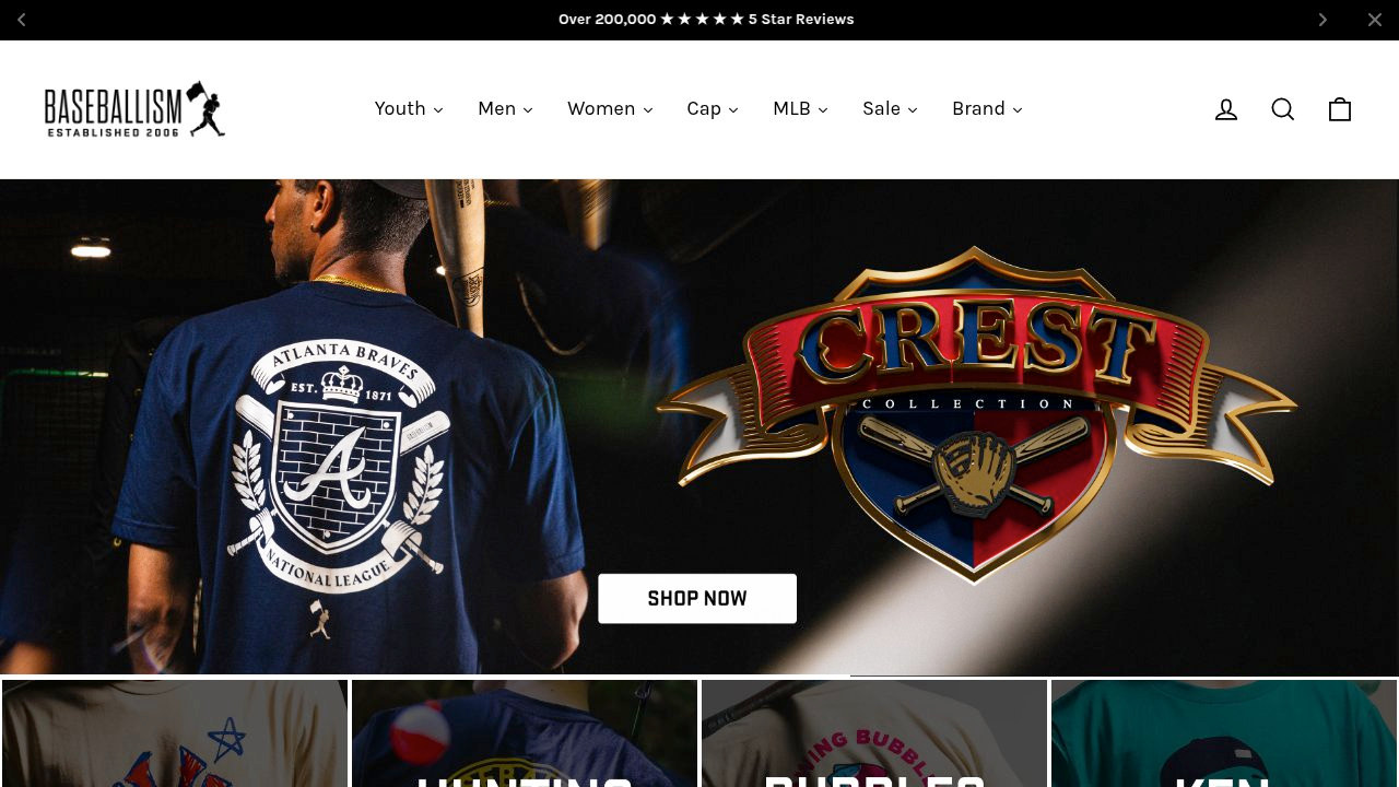 Baseballism storefront