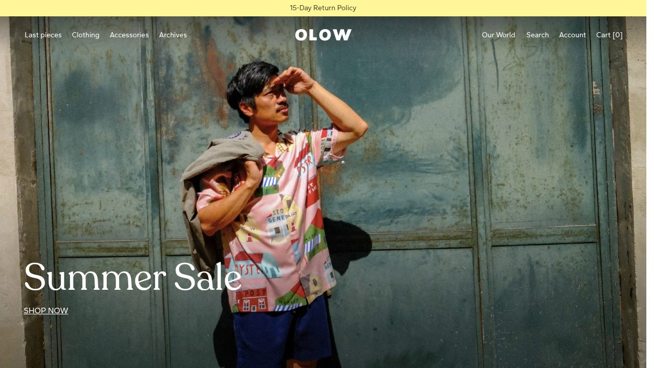 Olow storefront