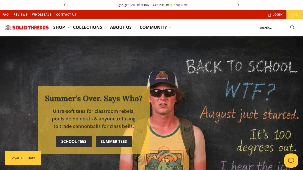 Solid Threads storefront